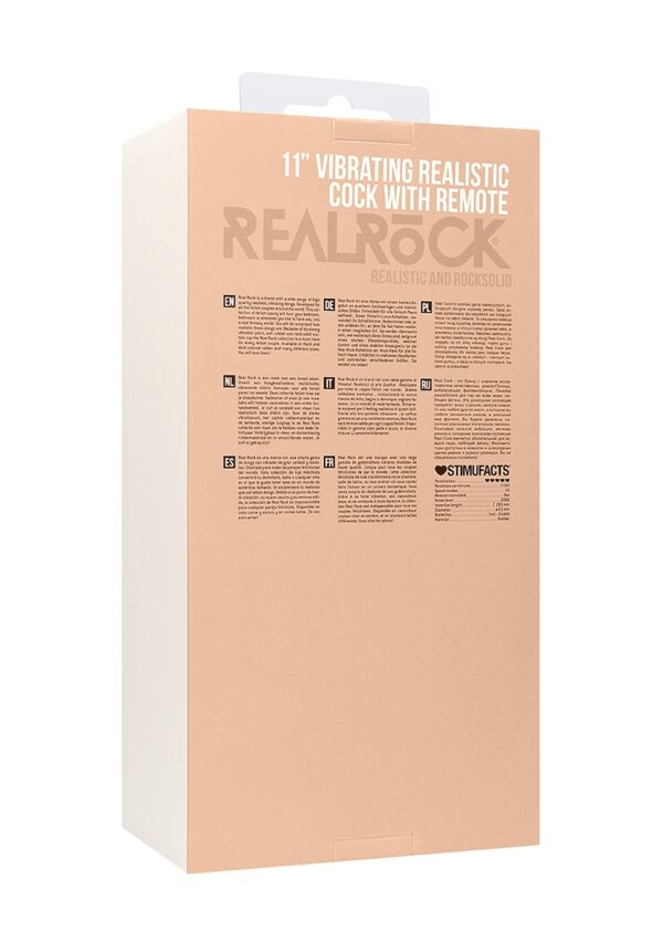 Real Rock - Vibrating Cock & Balls 11 inches - Skin - Image 4