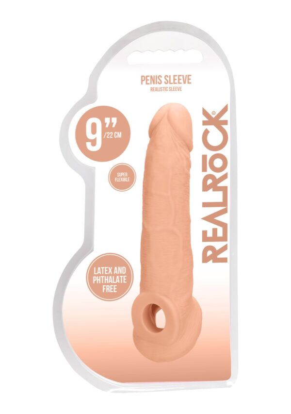 Real Rock Penis Sleeve 9" (Flesh) - Image 2