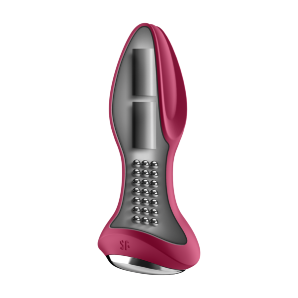 Satisfyer Rotator Plug 2+ App-Controlled Fuchsia Rotating Vibrating Anal Plug - Image 2