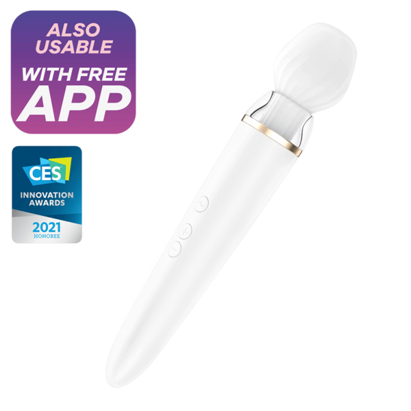 Satisfyer Double Wand-er white incl. Bluetooth and App - Image 2