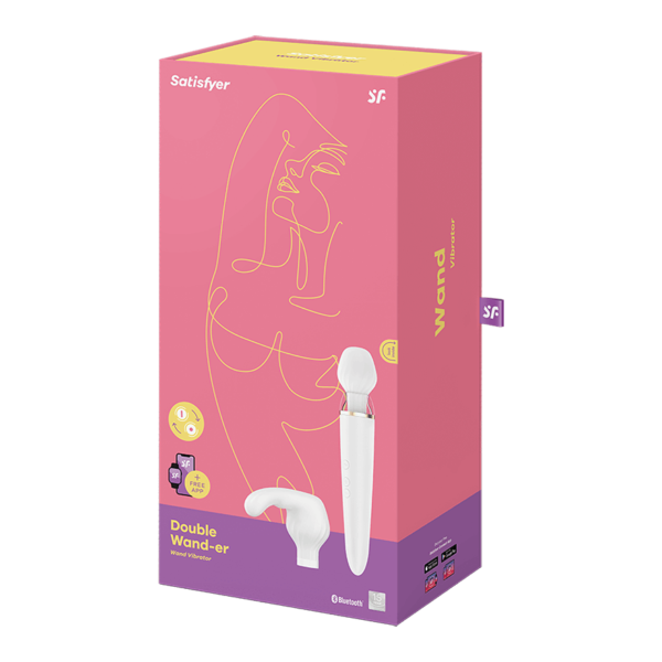 Satisfyer Double Wand-er white incl. Bluetooth and App - Image 3