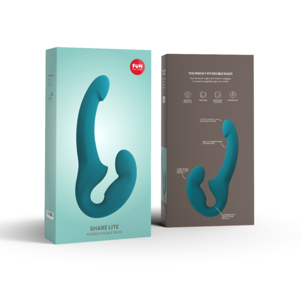 Fun Factory Share Lite Double Dildo - Deep Sea Blue - Image 2