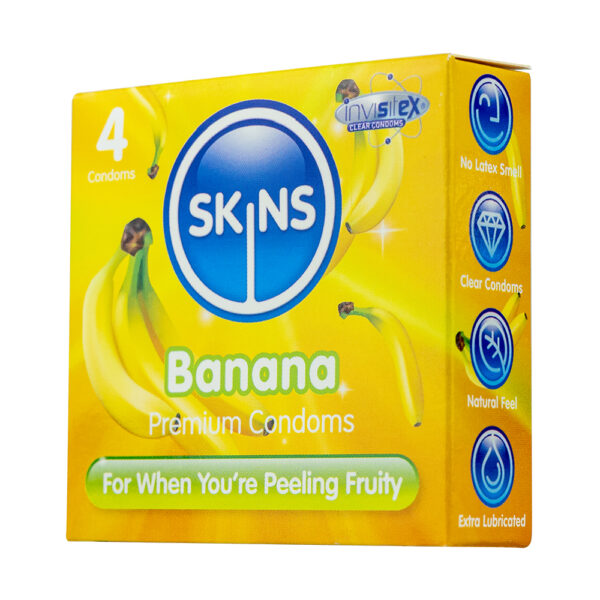 Skins Condoms Banana 4 Pack - Image 2