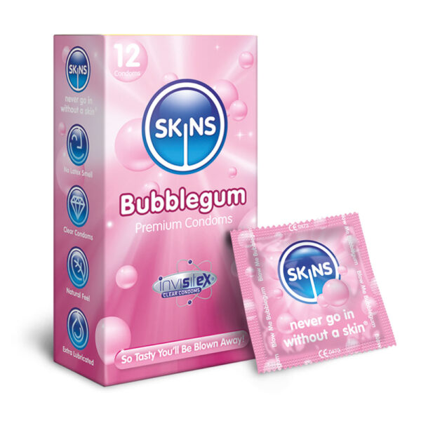 Skins Condoms Bubblegum 12 Pack - Image 3