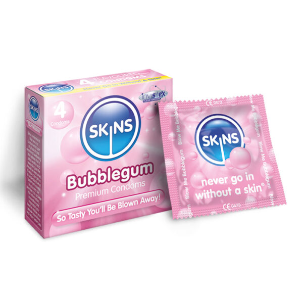 Skins Condoms Bubblegum 4 Pack - Image 3