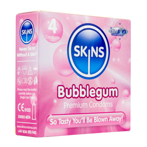 Skins Condoms Bubblegum 4 Pack - Image 2