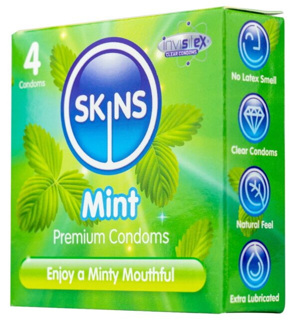 Skins Condoms Mint 4 Pack - International 1 - Image 2