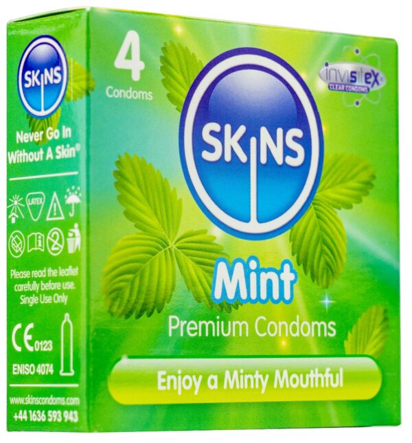 Skins Condoms Mint 4 Pack - International 1 - Image 3