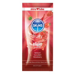 Skins Strawberry Water Based Lubricant - 5ml Foil