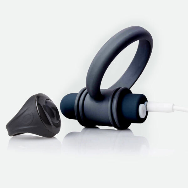 My Secret Screaming O Remote Control Vibrating Ring Set for him Rechargeable - Black - Image 3
