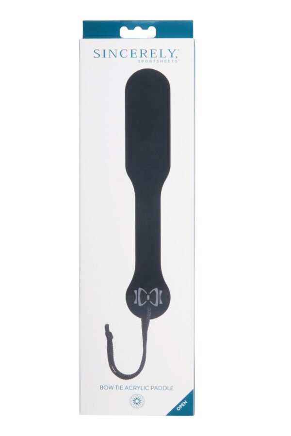 Sportsheets Sincerely Bow Tie Acrylic Spanking Paddle - Image 2