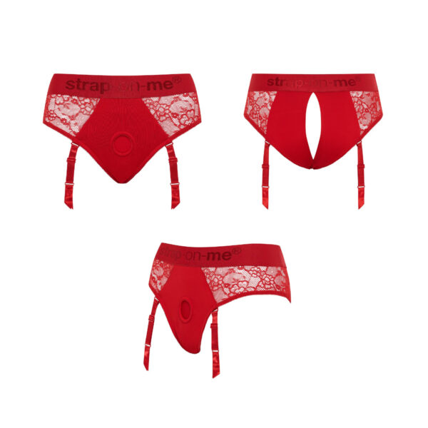 Strap On Me - Harness Lingerie Diva - S - Red - Image 3
