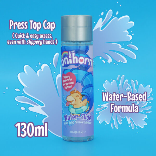 Unihorn Water-Slide Water Based Personal Lubricant 4.4 fl oz (130ml) - Image 4