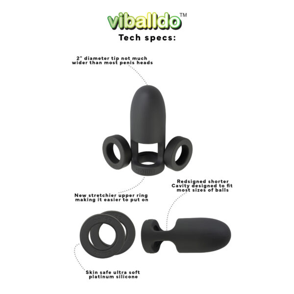 Balldo - Viballdo - Vibrating - Black - Image 4