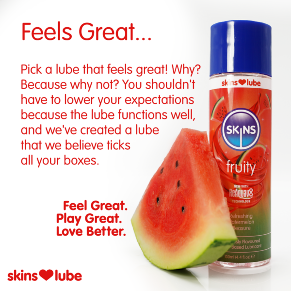 Skins Watermelon Water Based Lubricant 4.4 fl oz (130ml) - Image 3