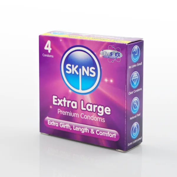 Skins Condoms Extra Large 4 Pack - Image 2