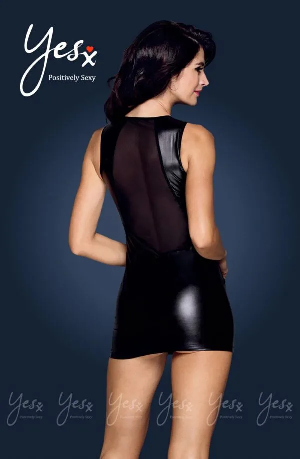 Yesx YX186 2pc Dress & Thong Black - Image 5