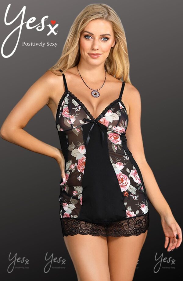 YesX YX835 Floral Babydoll - Image 6