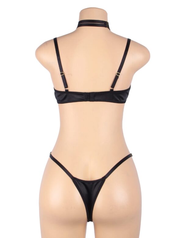 YesX YX871Q Hollow Cut Halter Bra Set - Image 6